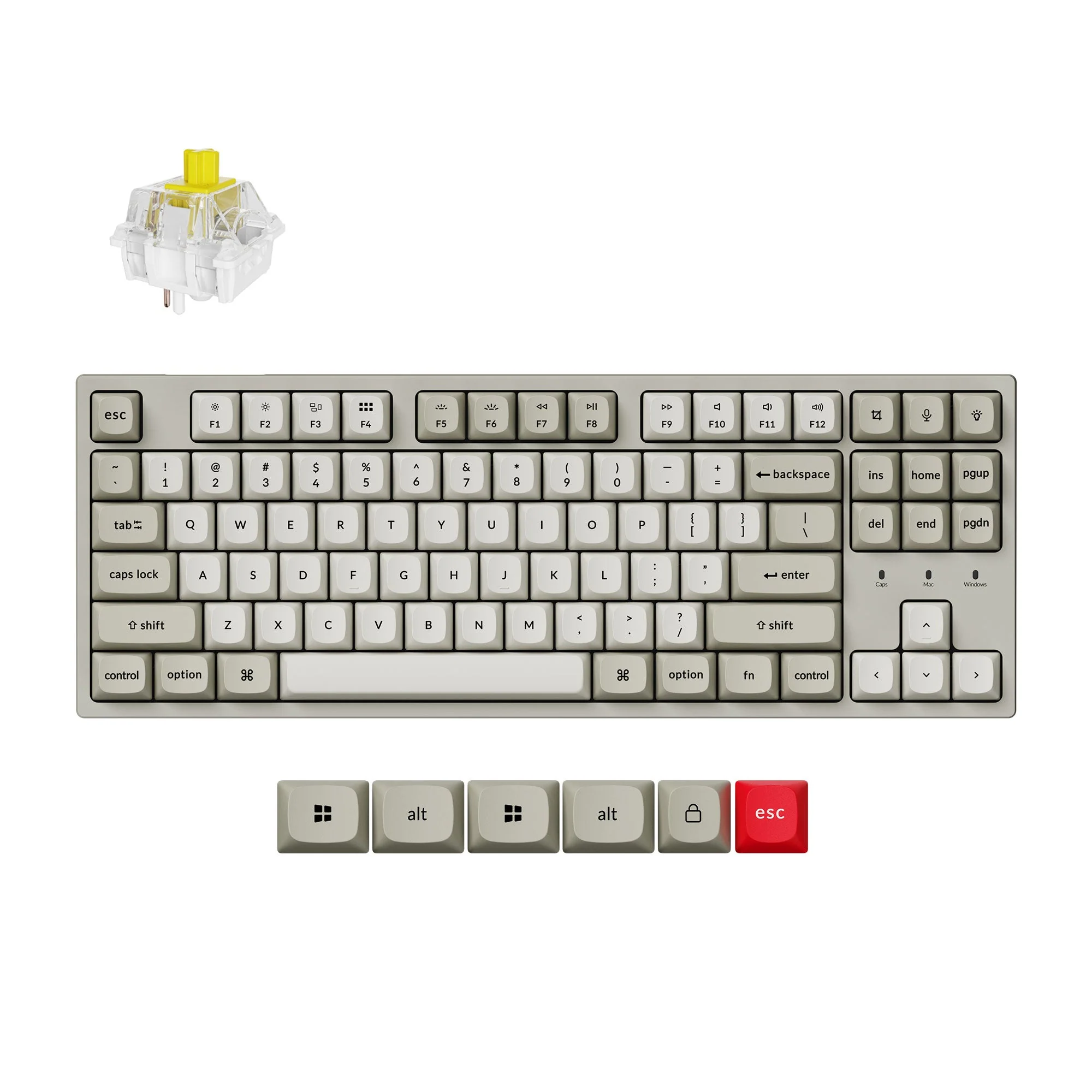 Keychron C1 Pro 8K QMK Wired Custom Mechanical Keyboard - Image 9