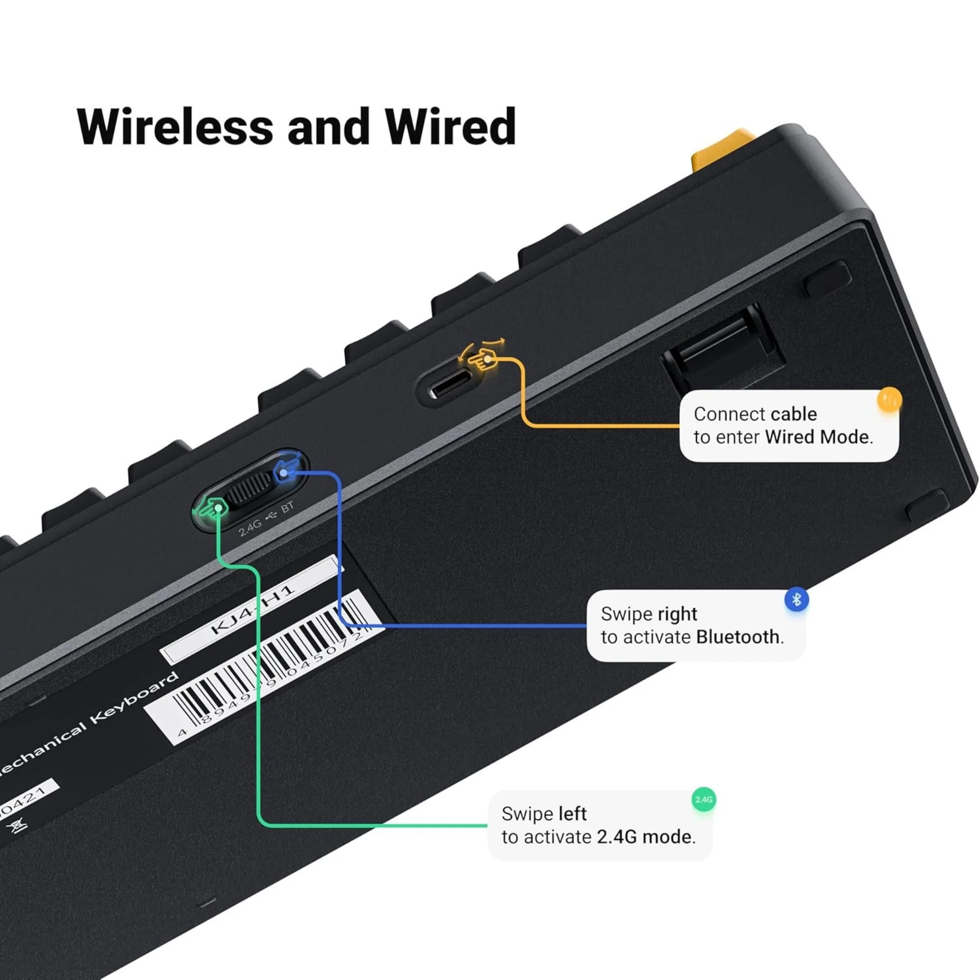 Keychron J4 QMK Wireless Mechanical Keyboard - Image 9