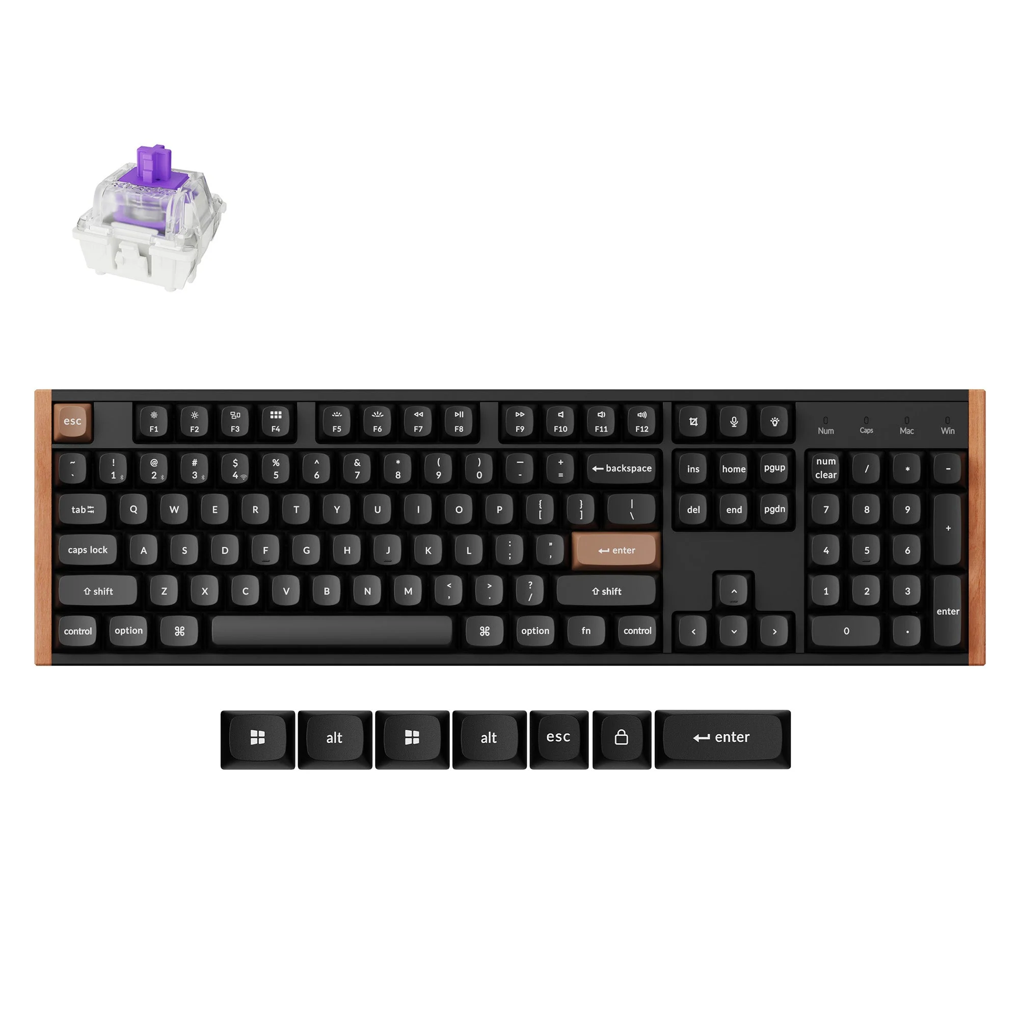 Keychron K10 HE Wireless Magnetic Switch Custom Keyboard - Image 7