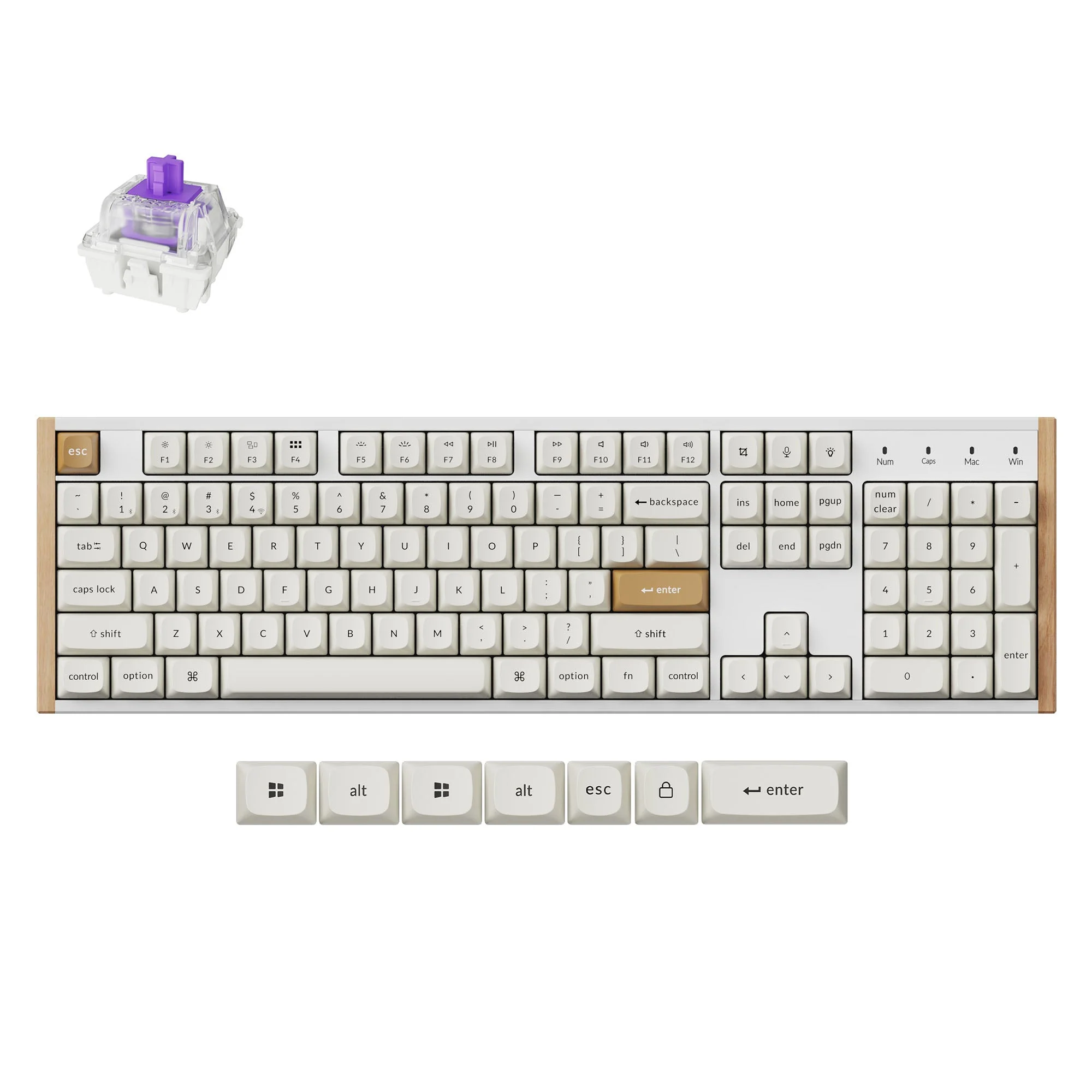 Keychron K10 HE Wireless Magnetic Switch Custom Keyboard - Image 8