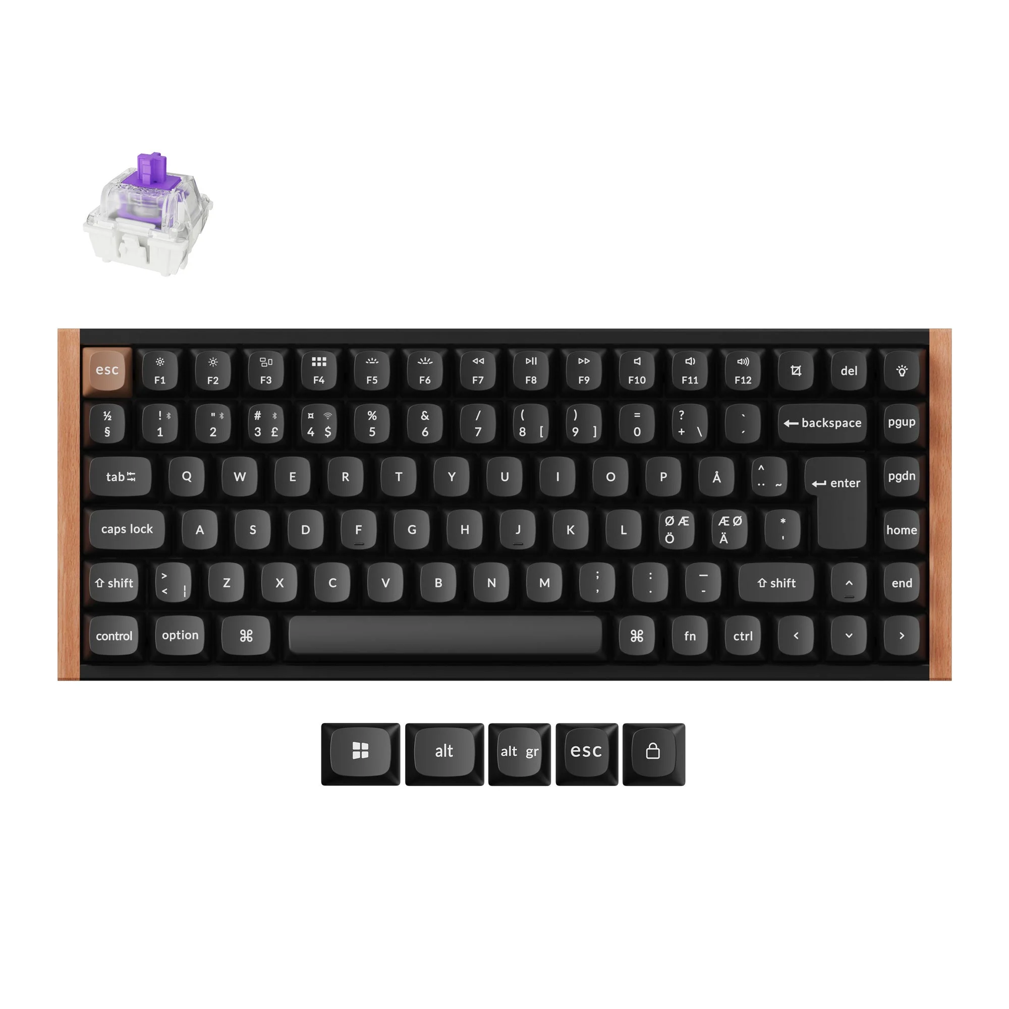 Keychron K2 HE Wireless Magnetic Switch Custom Keyboard - Image 10