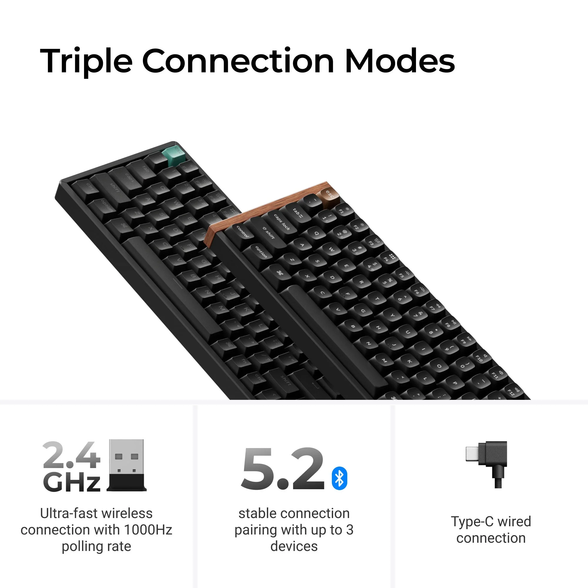 Keychron K2 HE Wireless Magnetic Switch Custom Keyboard - Image 4