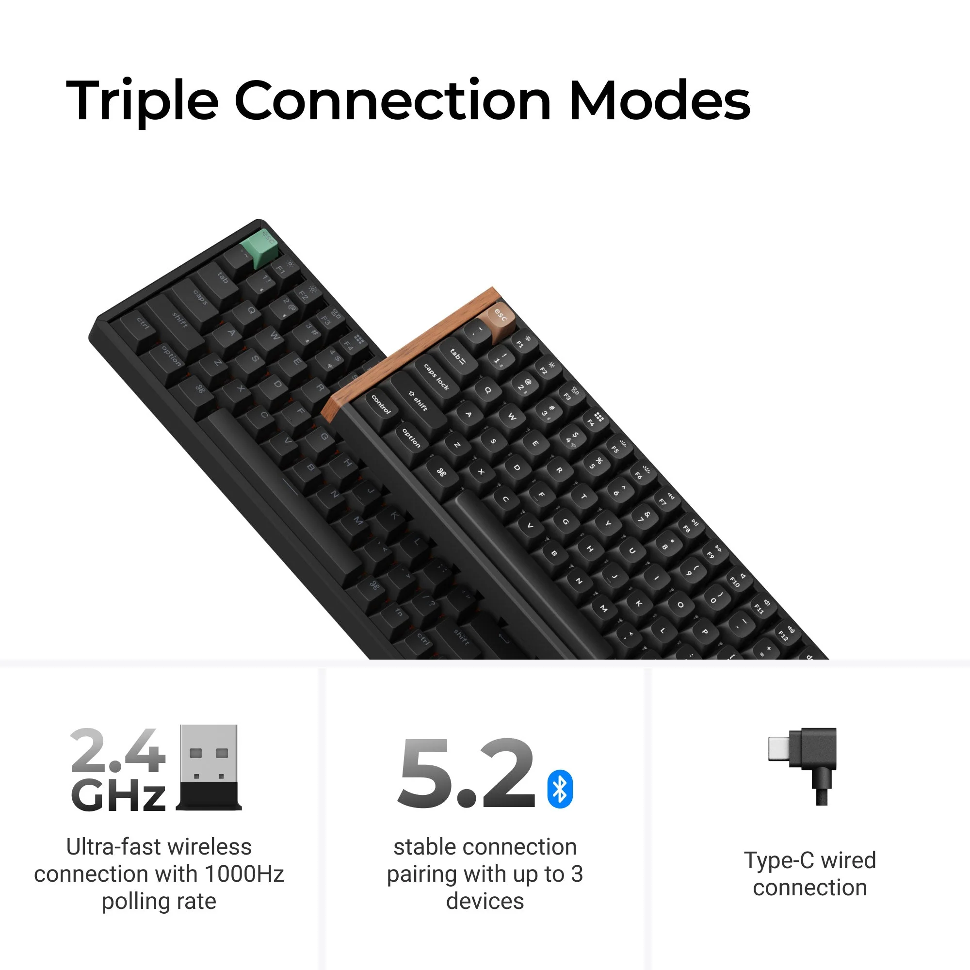 Keychron K4 HE Wireless Magnetic Switch Custom Keyboard - Image 4