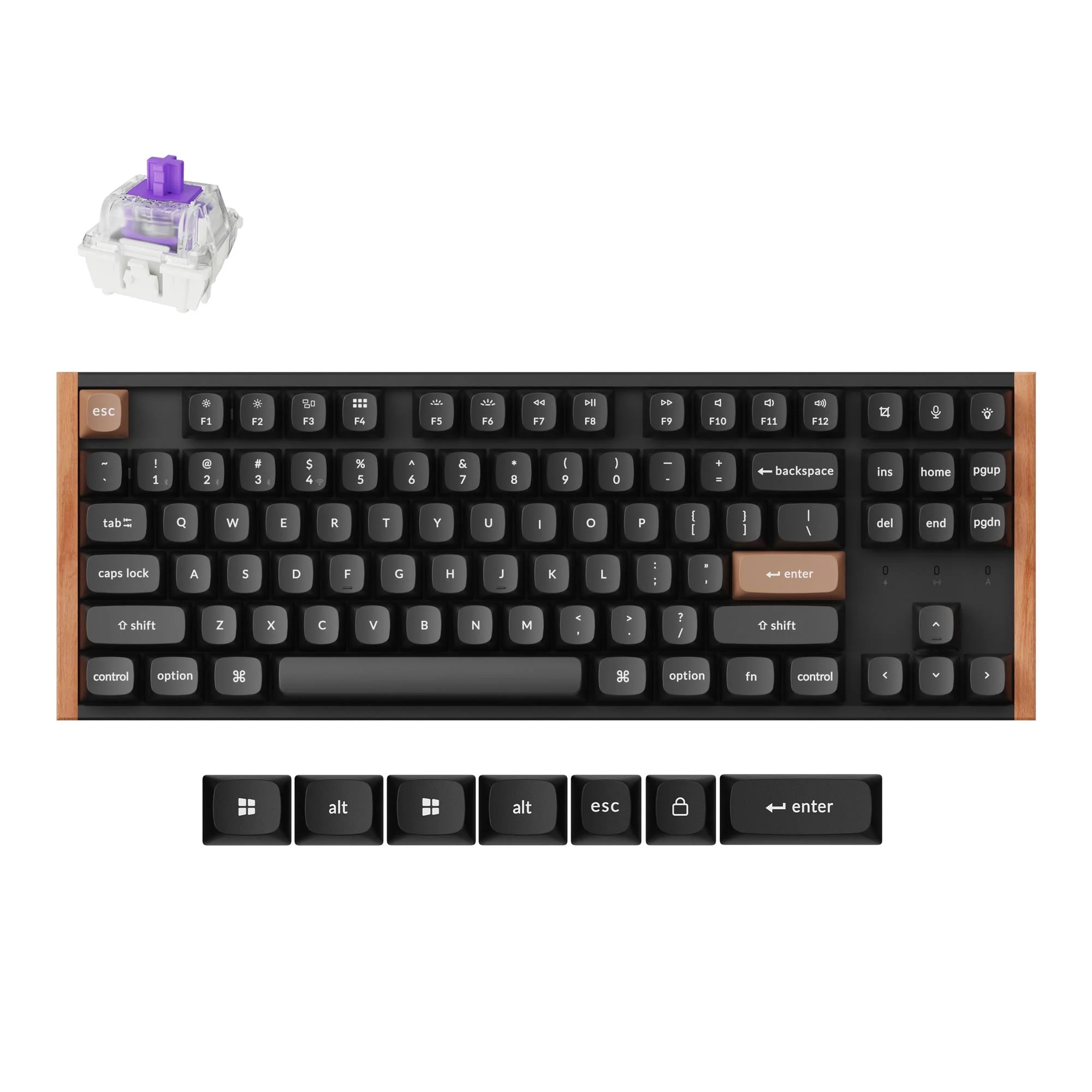 Keychron K8 HE Wireless Magnetic Switch Custom Keyboard - Image 7