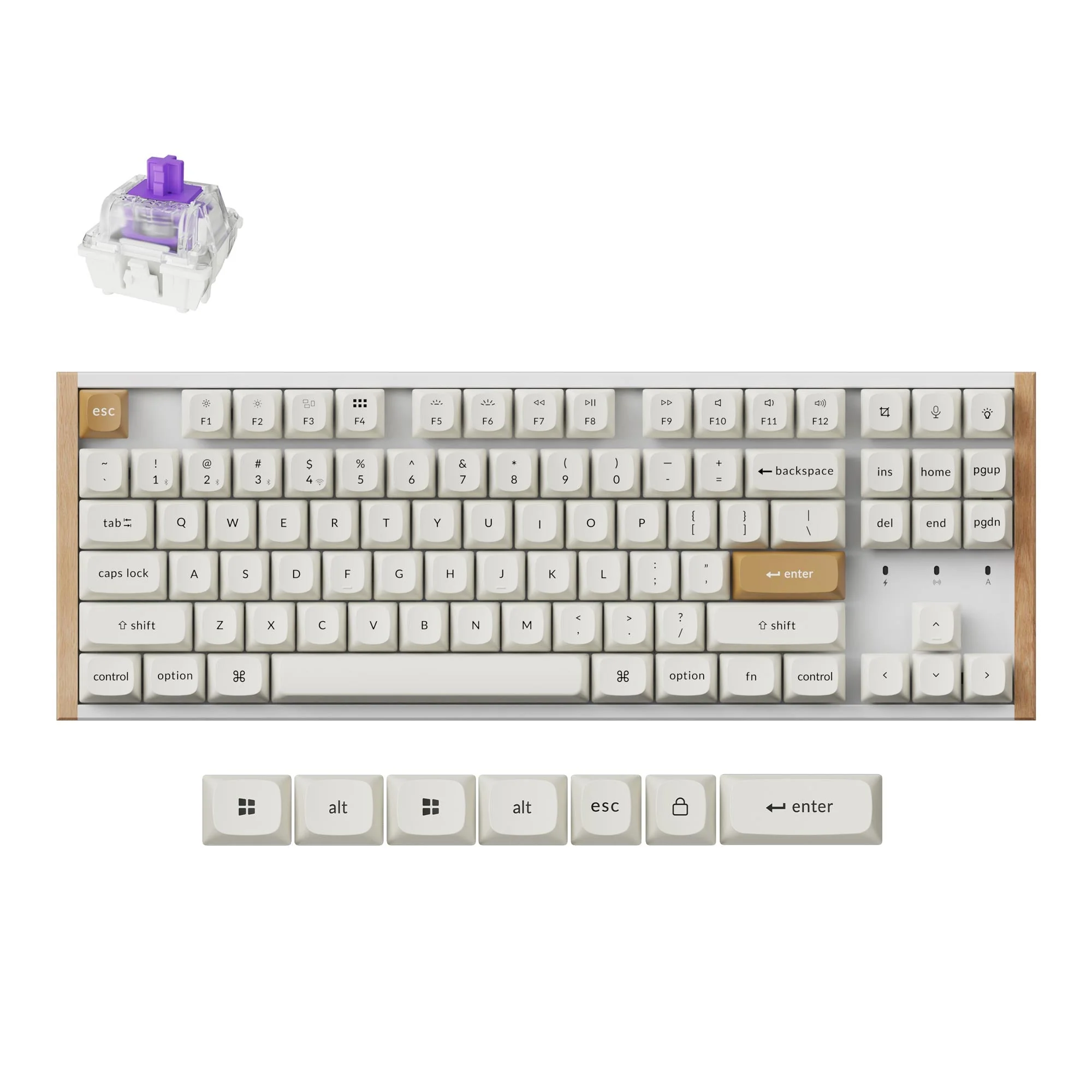 Keychron K8 HE Wireless Magnetic Switch Custom Keyboard - Image 8