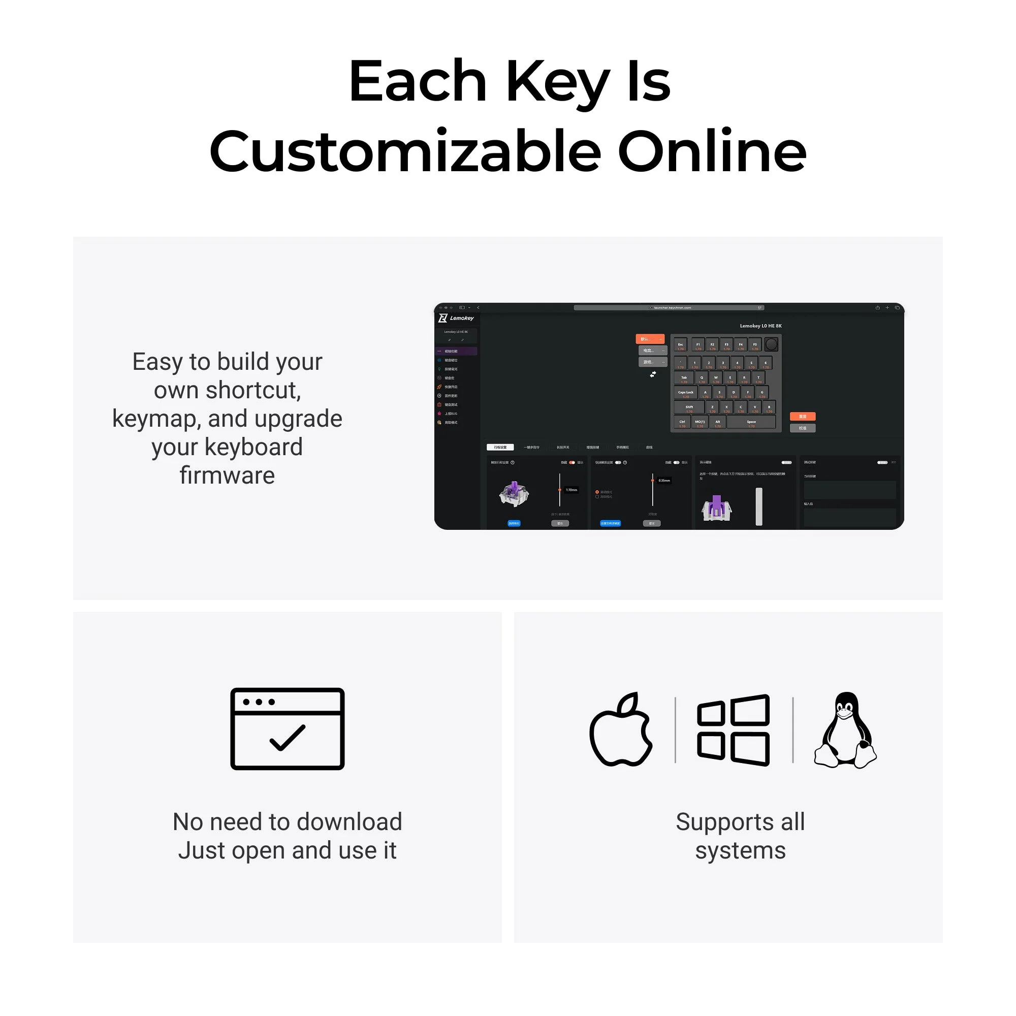 Lemokey L0 HE One Handed Magnetic Switch Gaming Keyboard - Image 6